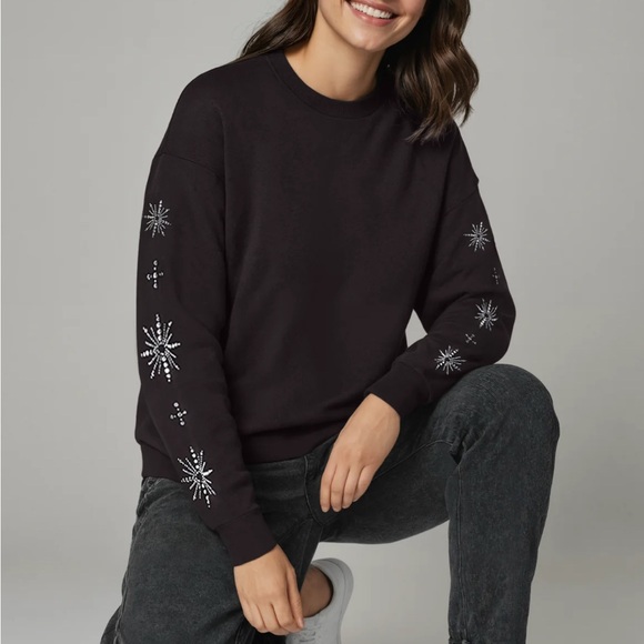 Wildfox Tops - NEW WILDFOX Snowflake Cody Sweatshirt | Black Beauty SZ m